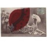 n°14510 - Sainte Catherine - Bonnet en velours bordeaux