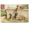 n°14568 - Maurice Boulanger - Chats cueillant des cerises