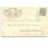 n°14586 - Carte Gaufrée - Bonne Année - Jeune femme buvant au-dessus d'une pendule