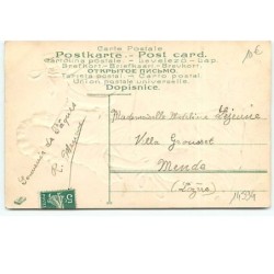 n°14594 - Carte Gaufrée - Joyeuses Pâques - Jeune femme sonnant des cloches