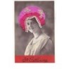 n°14608 - Sainte Catherine - Photo d'une femme portant un bonnet rose