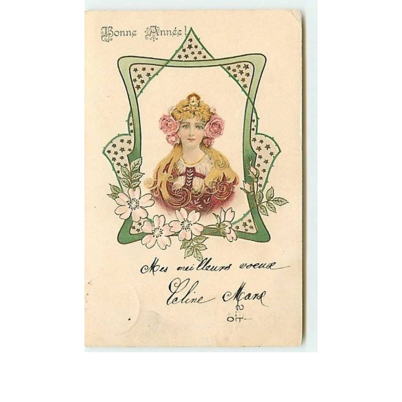 n°10455 - Carte Illustrateur - Art Nouveau - Femme