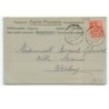 n°14626 - Carte Gaufrée - Art Nouveau - Profil d'une jeune femme