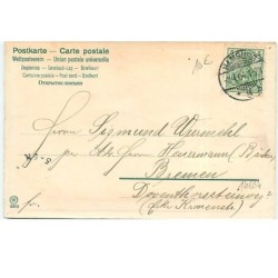 n°14634 - Carte en relief - Herzliche Oster-Grüsse - Fillette s'appuyant sur un oeuf avec des poussins autour
