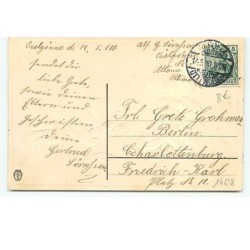 n°14638 - Carte Gaufrée - Frohes Pfingstfest - Fillette câlinant une colombe