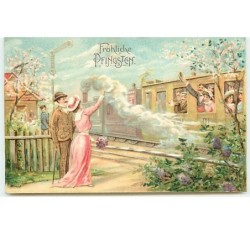 n°14641 - Carte Gaufrée -...