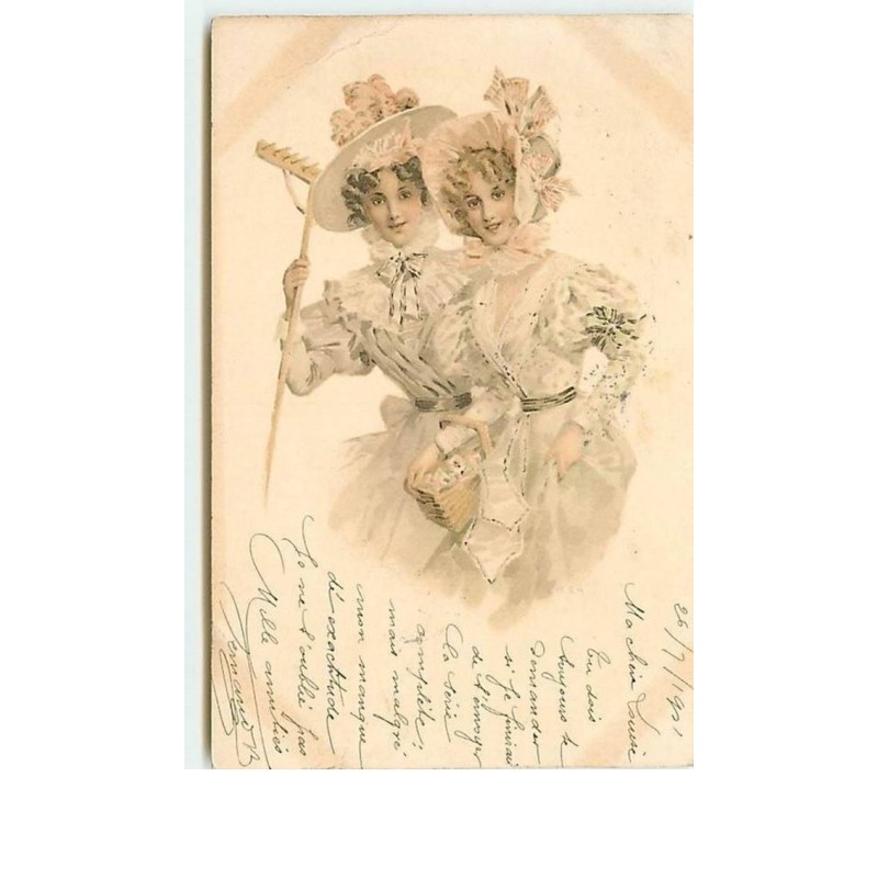 n°10459 - Carte Fantaisie - MSM - Couple de Femmes