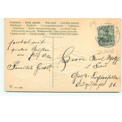 n°14649 - Carte Gaufrée - Herzlichen Glückwunsch ... - Cigogne veillant sur des bébés
