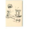 n°14675 - MM Vienne M. Munk n°475 - Jeune femme dressant des cochons - Champignon