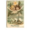 n°14678 - Fröhliche Weihnachten - Têtes d'anges au-dessus d'un phare