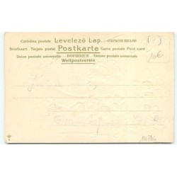 n°14746 - Carte Gaufrée - Fröhliche Ostern - Jeune femme ouvrant un oeuf contenant des lièvres