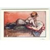 n°14769 - Paul Hagemans - Le Sphynx - Jeune femme de dos allongée sur un divan
