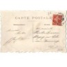 n°14801 - Sainte-Catherine - Bonnet en tissu blanc et ruban rose