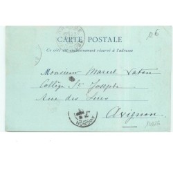 n°14826 - Art Nouveau - Jeune femme écrivant sur une écritoire