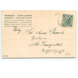 n°10477 - Carte Fantaisie - Fröhliche Weihnachten - Anges avec une Harpe