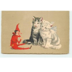n°14893 - Chats regardant...