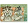 n°14923 - Maurice Boulanger - Christmas Greetings - Chats avec des marguerites