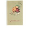 n°10480 - Carte Fantaisie - Fröhe Weihnachten - Enfant avec un sac de jouets percé