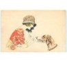 n°14951 - Xavier Sager - Jeune femme et un chien