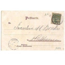 n°14964 - Baigneuses buvant au bord de la mer - Carte avec paillettes