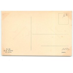 n°14972 - MM Vienne n°506 - Joyeuses Pâques - Lièvres habillés s'embrassant sous un parapluie