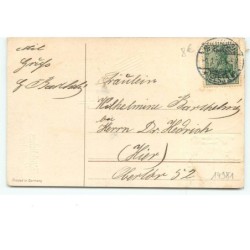 n°14981 - Carte Fantaisie - Glückliches Neujahr - Garçon portant une hotte remplie de trèfles