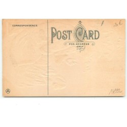 n°14992 - Carte Gaufrée - Joyous Christmas - Père Noël avec un ange