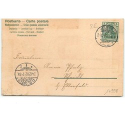 n°14998 - Carte Gaufrée - Fröhliche Weihnachten - Portraits d'une fillette et d'un Ange