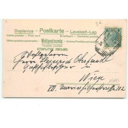 n°15043 - Prosit Neujahr - Ange sonnant des cloches, enfants trinquant
