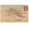 n°15057 - Carte Celluloïd - Bonne et Heureuse Année - Brouette remplie de fleurs
