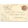 n°15083 - Carte Gaufrée - Heureuse Année - Enfant tirant un traîneau avec un garçon dessus