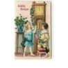 n°10496 - Carte Fantaisie Gaufrée - Gelukkig Nieuw Jaar - Enfants devant une Horloge