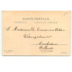 n°15092 - MM Vienne n°136 - Joyeuses Pâques - Fillette tenant un mouton en laisse et portant un oeuf