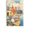 n°15099 - Vroolyk Paaschfeest - Enfants dans un bateau transportant des oeufs
