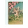 n°15152 - Carte Gaufrée - Ange coupant une rose