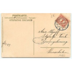 n°15186 - Fröhliche Ostern - Fillette avec deux moutons