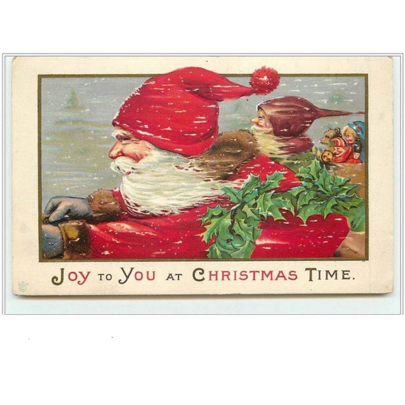 n°1520 - Carte Gaufrée -  Joy to you at Christmas Time