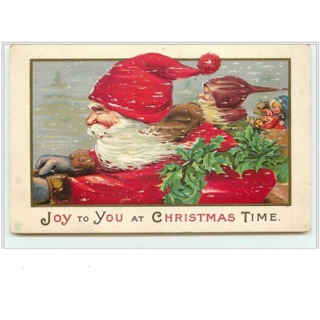 n°1520 - Carte Gaufrée -  Joy to you at Christmas Time