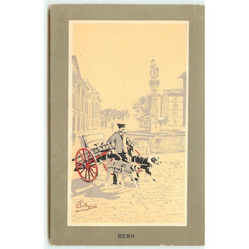 n°15265 - Pellegrini - Bern - Attelage de chiens