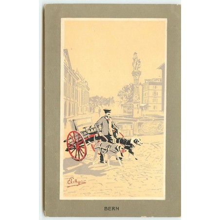 n°15265 - Pellegrini - Bern - Attelage de chiens