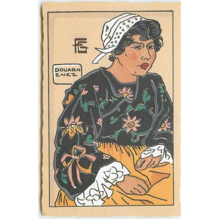 n°15266 - Geo-Fourrier - Breit Gwechall n°3 - Jeune Femme de Douarnenez