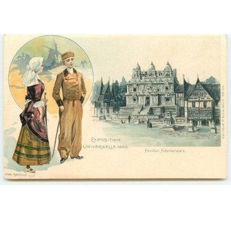 n°15274 - PARIS - Jack Abeillé - Exposition Universelle 1900 - Pavillon Néerlandais - windmill