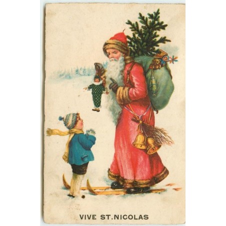 n°15291 - Vive St. Nicolas - Enfant regardant St Nicolas