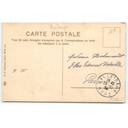 n°15302 - Maurice Boulanger - Rose Beauté - Chat avec un noeud jaune, près d'une rose