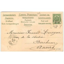 n°15327 - Carte avec des Paillettes - Kratki - Bonne Année - Garçon tenant un cochon