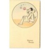 n°15329 - Bonne Année - Pierrot faisant des bulles