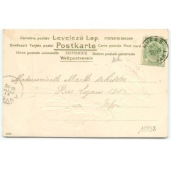 n°15338 - Carte Gaufrée - Prosit Neujahr - Couple