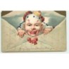 n°15408 - Clown sortant d'une enveloppe