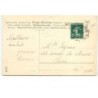 n°15416 - Carte Gaufrée - Bonne et Heureuse Année - Fillette assise sur un toit, discutant avec un petit ramoneur