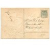 n°15420 - Carte Gaufrée  - Bonne Année - Jeune femme assise sur un banc